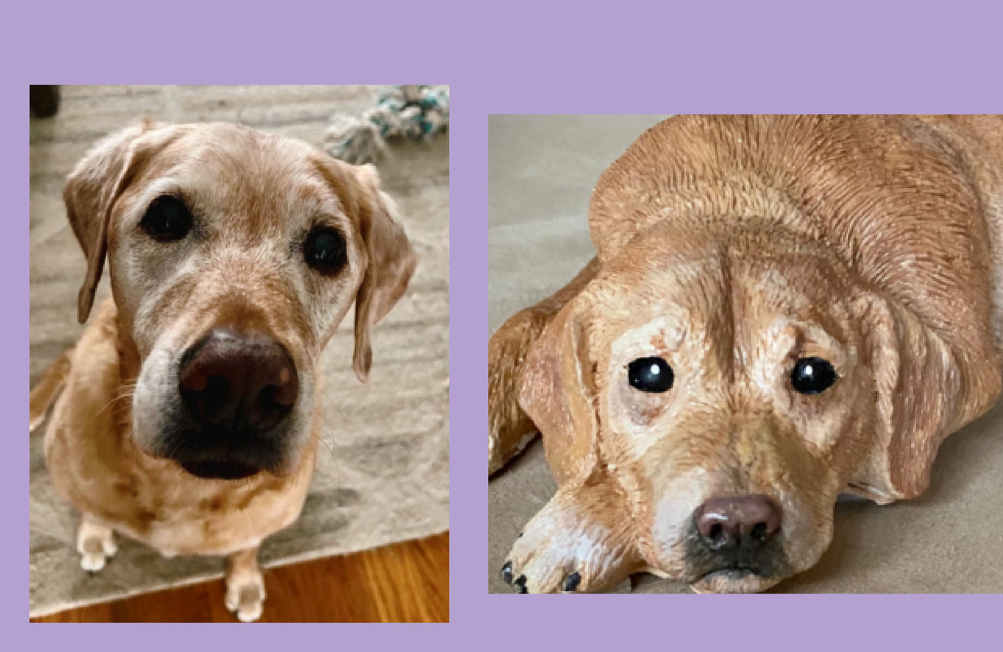 Dog Portrait - 3D Custom Dog Statue, Concrete Dog Statue
