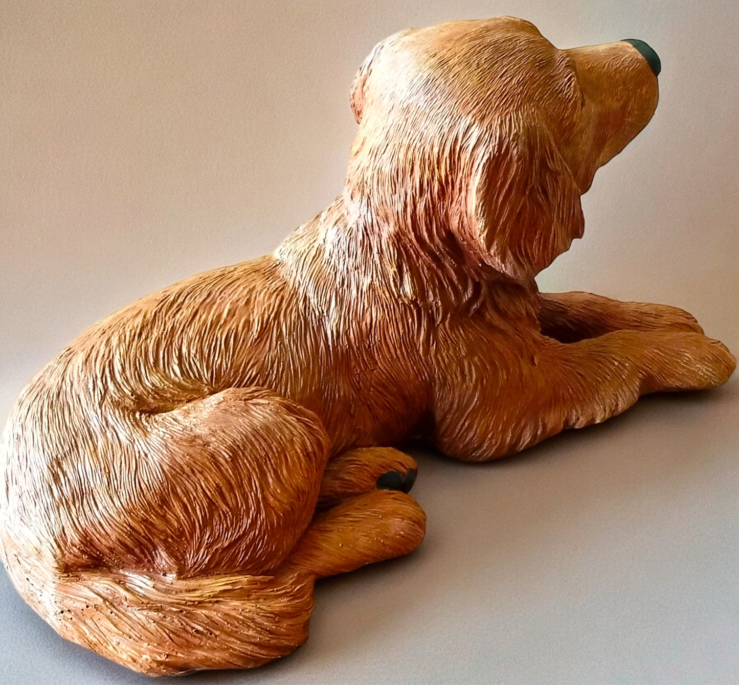Golden RetrieverDog Concrete Garden Statue, Golden Retriever Indoor/Outdoor Statue