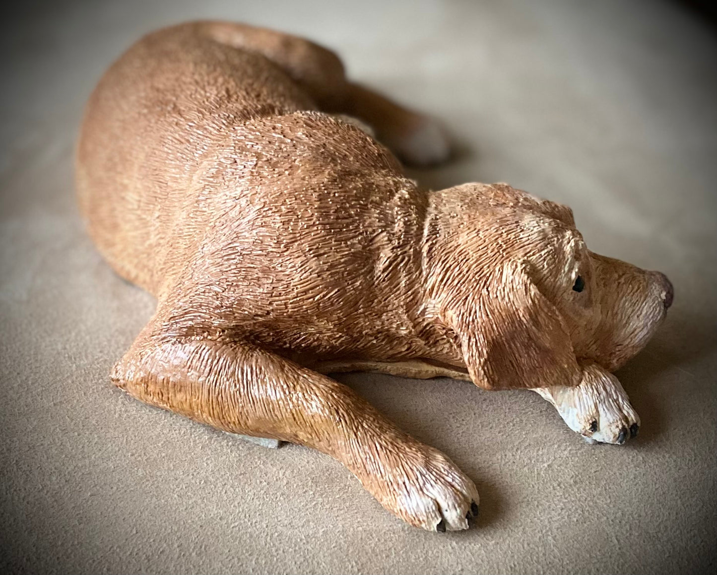 Labrador Dog Concrete Garden Statue, Lab Dog Indoor/Outdoor Statue