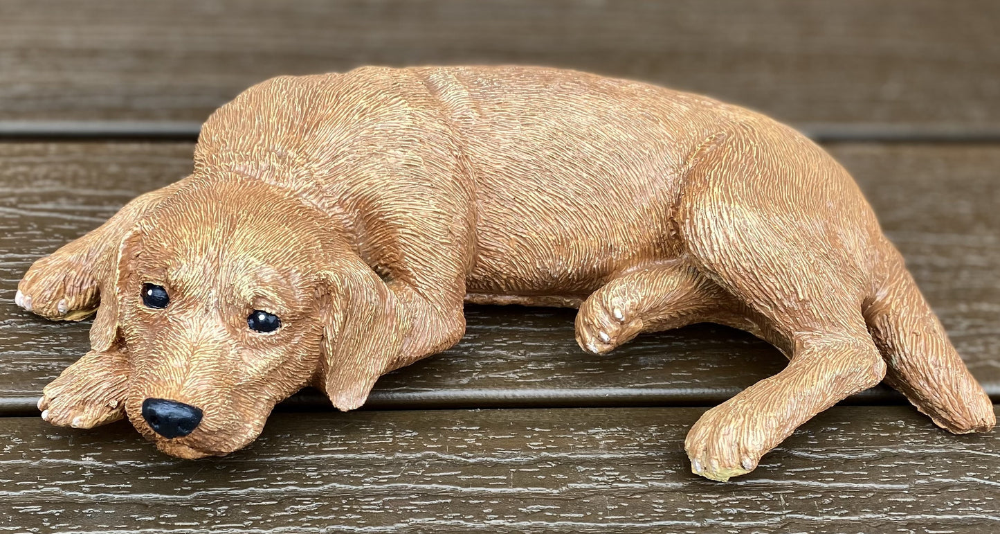 Labrador Dog Concrete Garden Statue, Lab Dog Indoor/Outdoor Statue