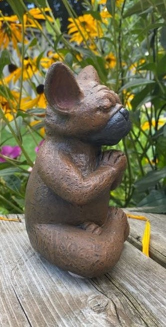 Meditating Dog Statue, Pit Bull, Pug, Bull Dog, Boxer, Boston Terrier, French Bull Dog, Mastiff Indoor/Outdoor Statue