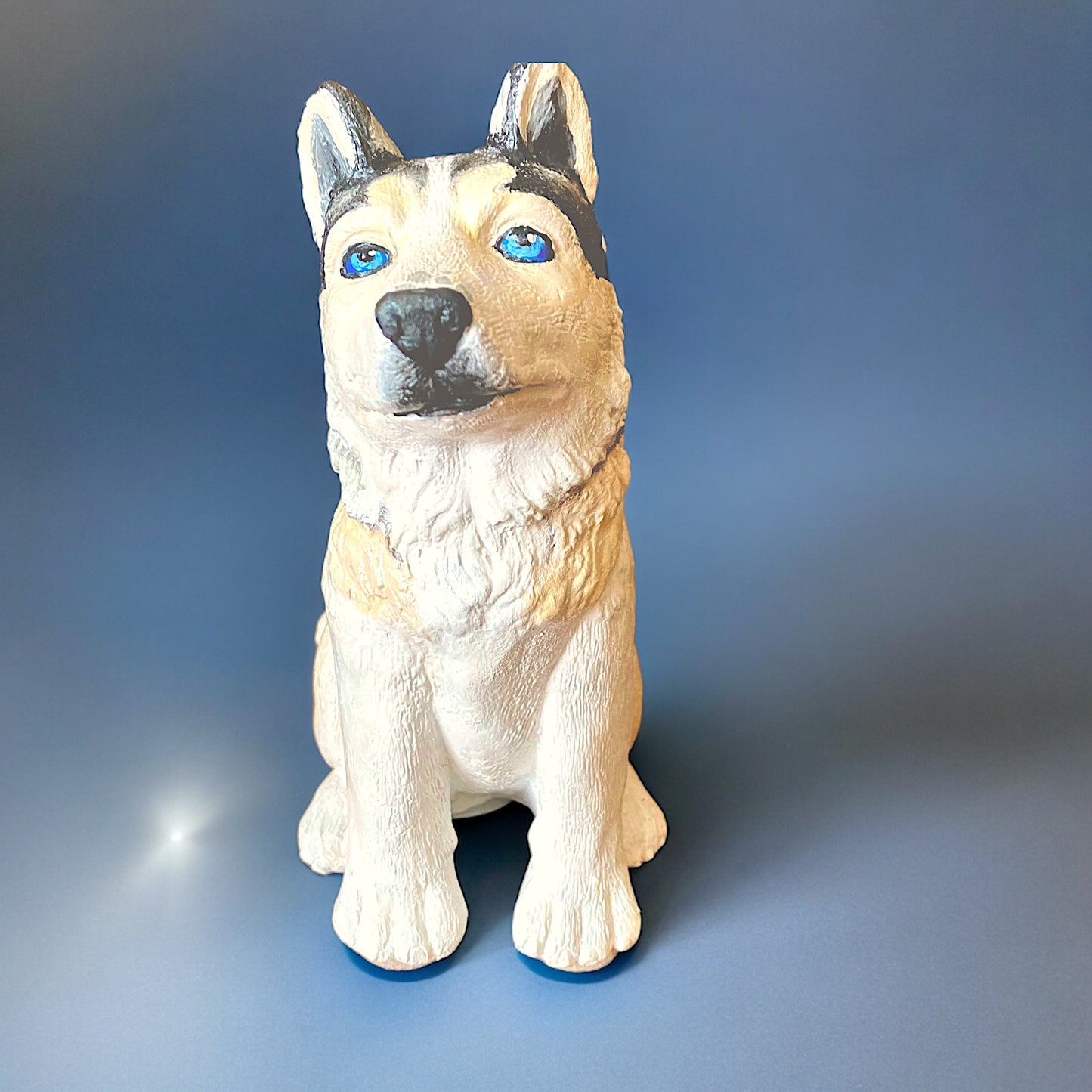 Husky/malemute pet portrait custom dog statue memorial
