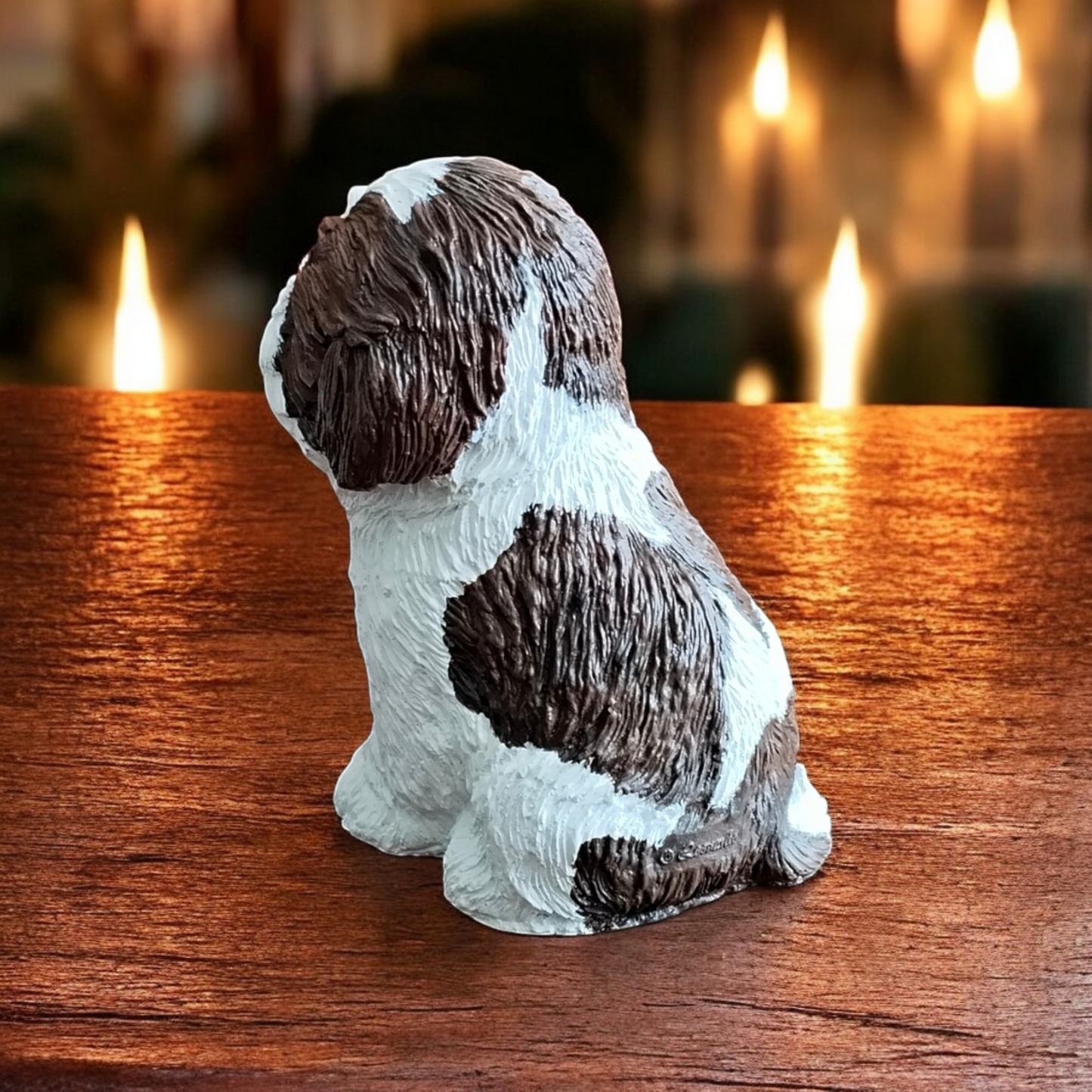 Shih Tzu/Maltese Dog Concrete Garden Statue, Shih Tzu/Maltese Dog Indoor/Outdoor Statue