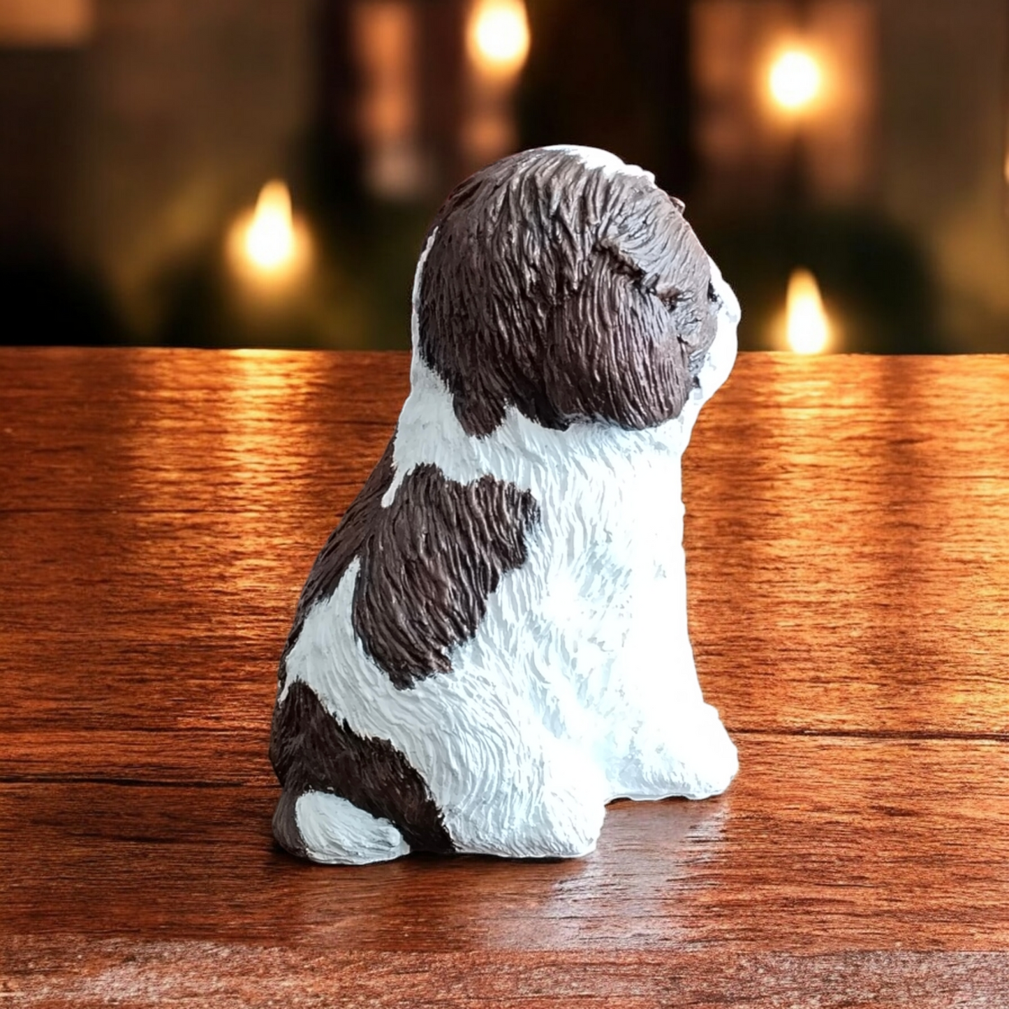 Shih Tzu/Maltese Dog Concrete Garden Statue, Shih Tzu/Maltese Dog Indoor/Outdoor Statue