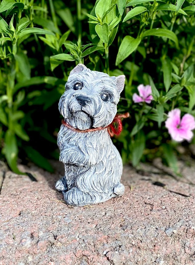 Terrier Dog Statue, Terrier Dog Ornament, West Highland Terrier Dog, Cairn Terrier Dog, Scottish Terrier Dog, Norwich Terrier Dog, Indoor/Outdoor Statue