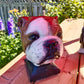 Dog Portrait - 3D Custom Dog Statue, Concrete Dog Statue