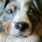 Dog Portrait - 3D Custom Dog Statue, Concrete Dog Statue