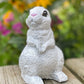 Bunny Statue Alert Pose, Rabbit Ornament, Bunny Garden Statue, Hare Statue, Indoor/Outdoor Statue