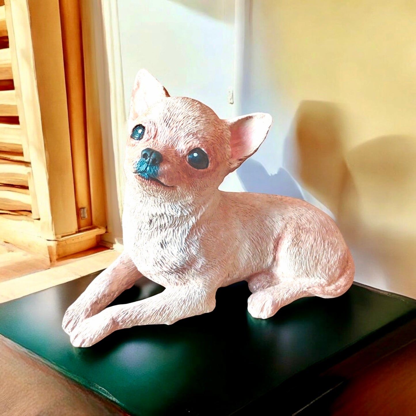 Chihuahua Dog Concrete Garden Statue, Chihuahua Dog Indoor/Outdoor Statue