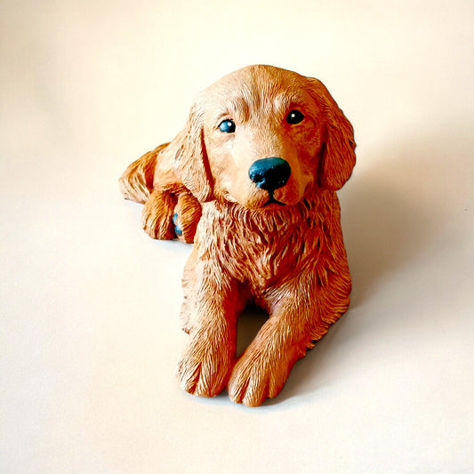 Golden RetrieverDog Concrete Garden Statue, Golden Retriever Indoor/Outdoor Statue