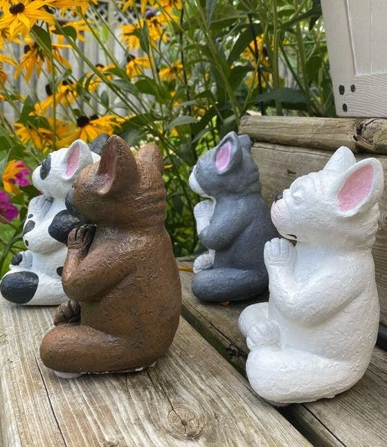 Meditating Dog Statue, Pit Bull, Pug, Bull Dog, Boxer, Boston Terrier, French Bull Dog, Mastiff Indoor/Outdoor Statue