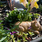 Dog Sleeping Concrete Statue, Sleepy Dog Statue, Dog Statue, Dog Ornament Indoor/Outdoor Concrete Statue