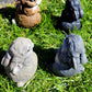 Concrete Garden Bunny Rabbit Statues Rear View