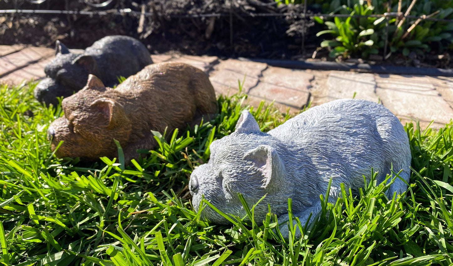 Dog Sleeping Concrete Statue, Sleepy Dog Statue, Dog Statue, Dog Ornament Indoor/Outdoor Concrete Statue