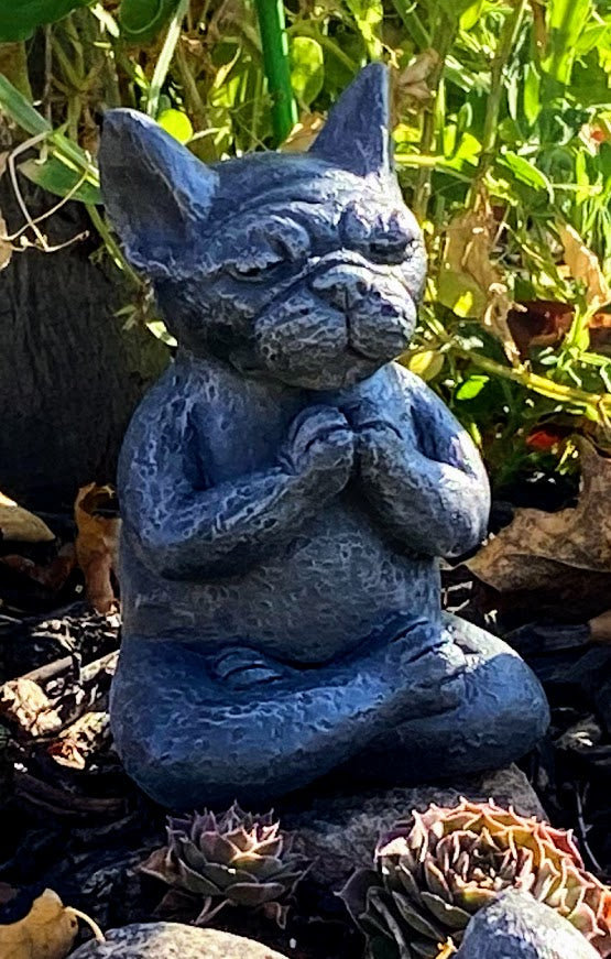 Meditating Dog Statue, Pit Bull, Pug, Bull Dog, Boxer, Boston Terrier, French Bull Dog, Mastiff Indoor/Outdoor Statue