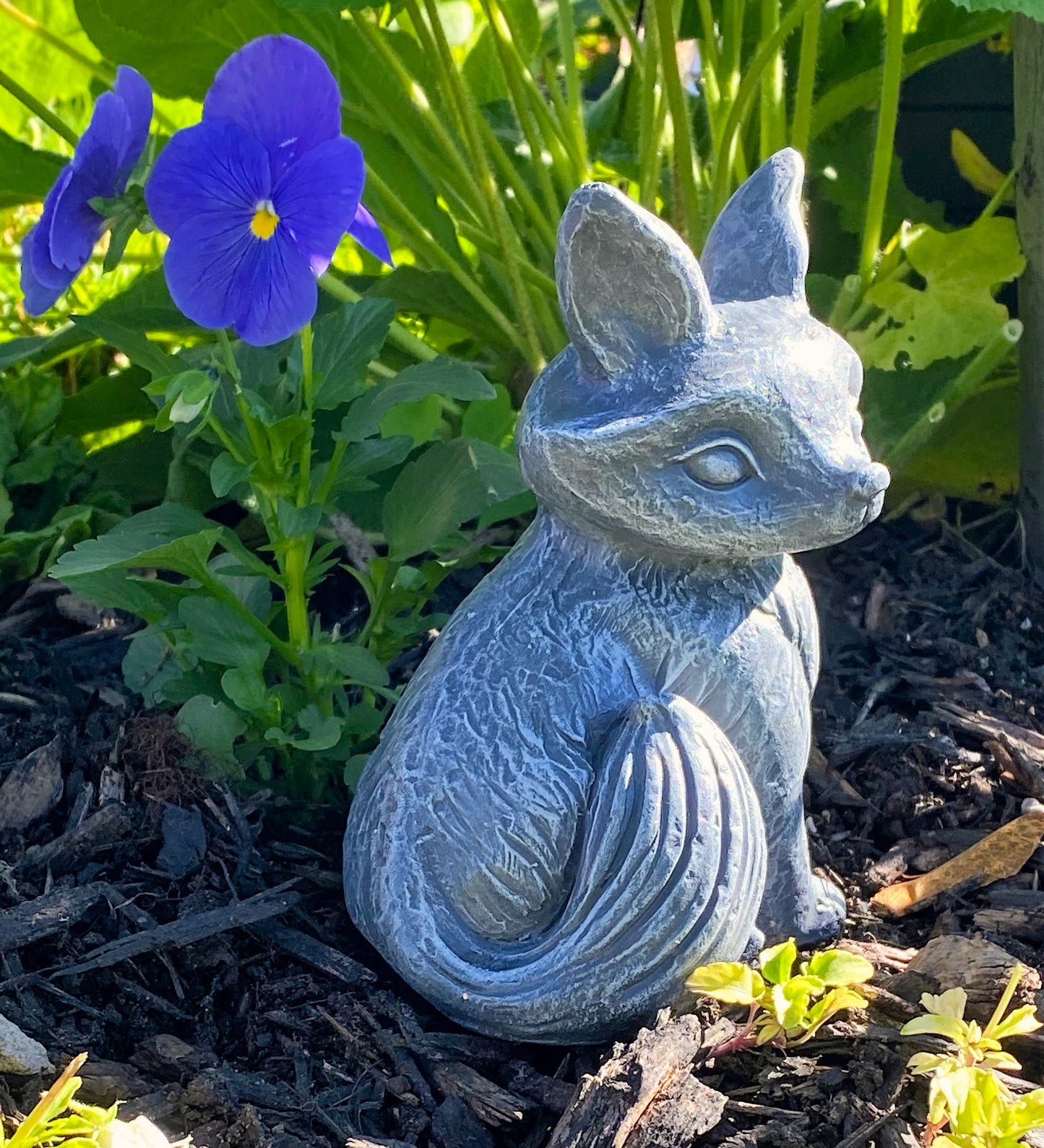 Fox Statue, Fox Concrete Statue for Garden or Indoors, Fox Ornament Indoor/Outdoor Statue