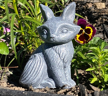 Fox Statue, Fox Concrete Statue for Garden or Indoors, Fox Ornament Indoor/Outdoor Statue