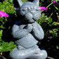 Meditating Dog Statue, Pit Bull, Pug, Bull Dog, Boxer, Boston Terrier, French Bull Dog, Mastiff Indoor/Outdoor Statue